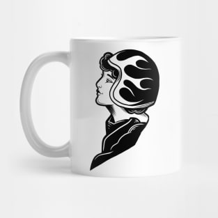 Woman motorcyclist Mug